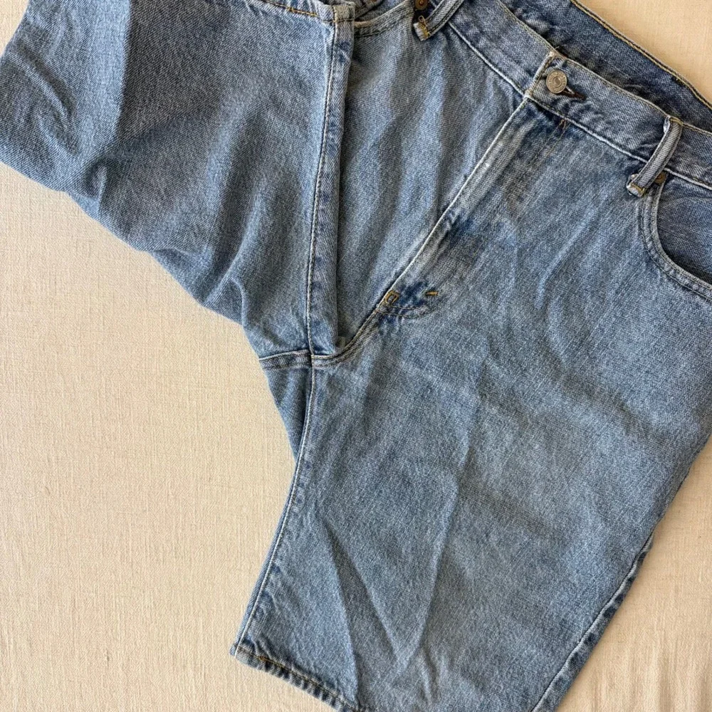 Levi's 505 Regular Fit Denim Jorts‎ Mens 38 Blue Medium Wash Jean Shorts